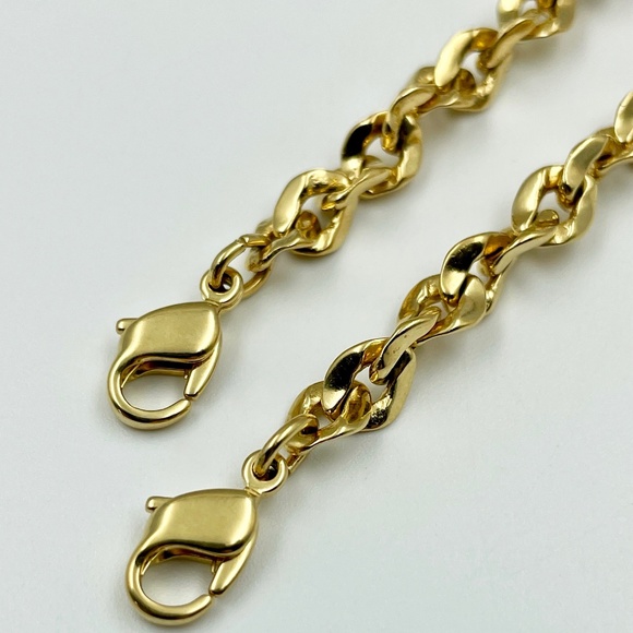 Camrose & Kross JBK Gold Plated Paperclip Necklace - Picture 5 of 6